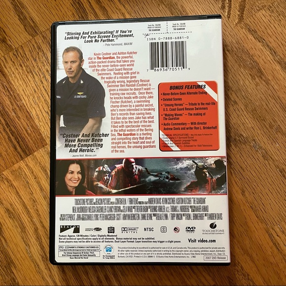 NWT/EUC Kevin Costner 3 Movie DVD Collection (Bodyguard/Guardian/Message) - Picture 12 of 13